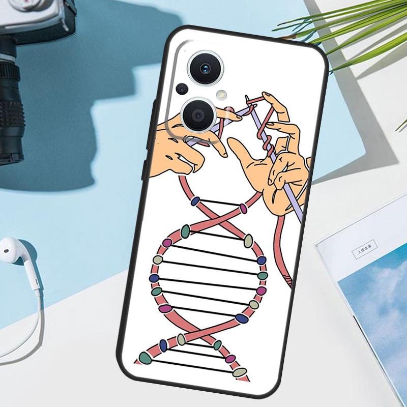 Retro DNA Science Illustration Cover For OPPO Reno 12 F 13F 14F 11F 10 11 13 14 Pro 7 8 Lite OPPO Find X9 X5 X6 X8 Pro Case
