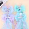 Princess Mermaid Bow Hair Clip for Girls – Children's High Forehead Chain Hair Accessory