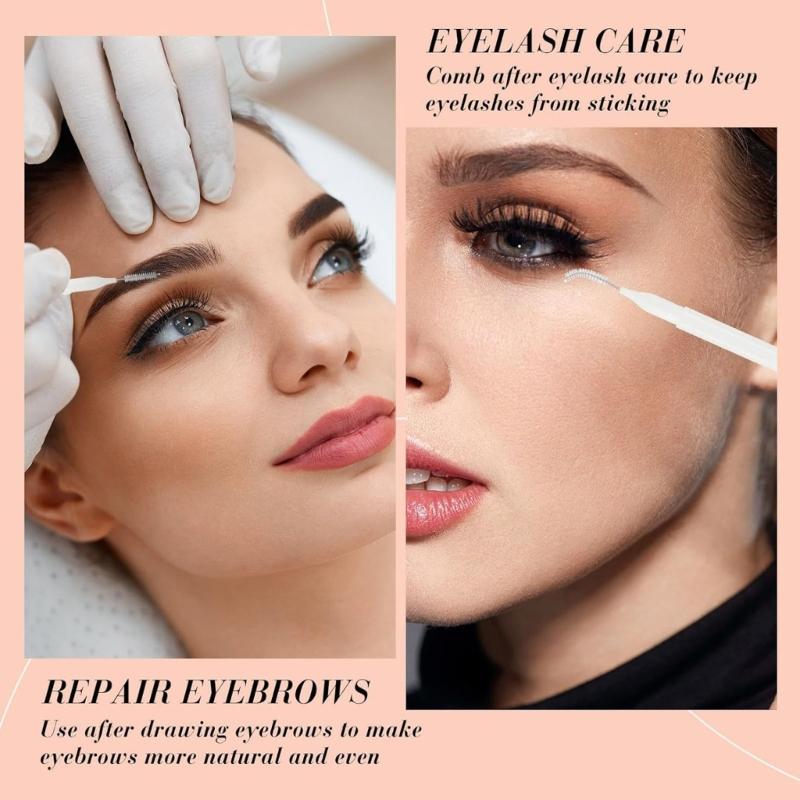 30/30/60PCS Eyebrow Brushes With Caps Eyebrow Grooming Tool Eyebrow Spoolie For Brow Lamination And Makeup Detailing