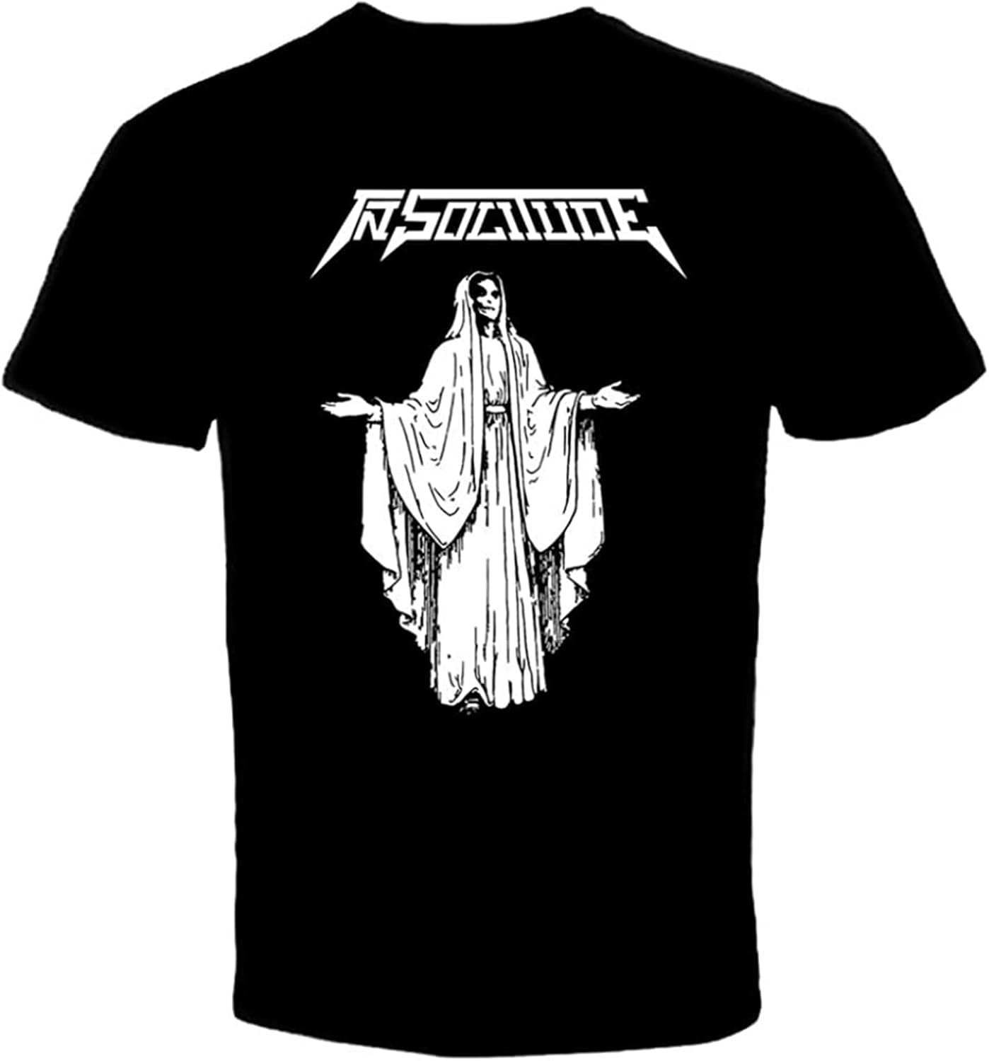 In Solitude T Shirt Casual Round Neck Black L чёрный