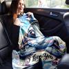 1pc Turtle Printing Lightweight Flannel Blanket, Comfortable and Warm Blanket, for Camping Sofa Bed and Couch Office, in All Seasons