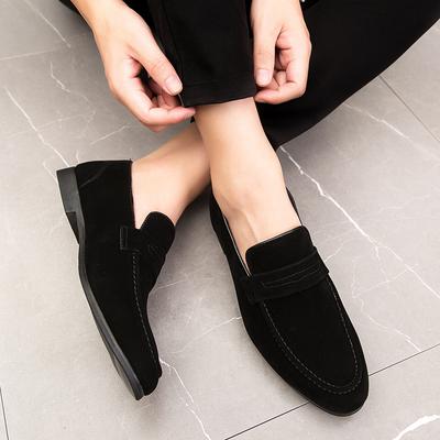 Mode Frühling Casual Echtleder Wildleder Loafer Schuhe Herren Weich Trends Nachtclub Schuhe Mann Mokassins Schuhe für Mann Mode Flats