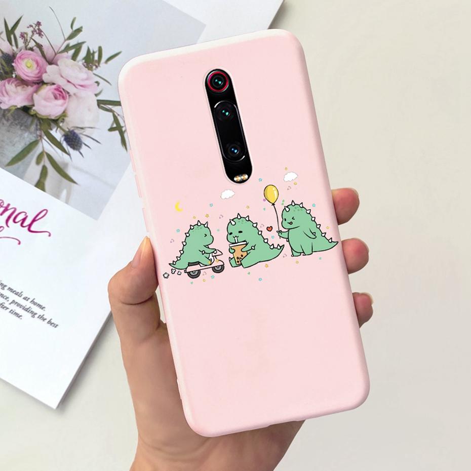 Kreslený obal pro Xiaomi Mi 9T Pro Mi9T Roztomilý barevný měkký silikonový zadní kryt pro Xiaomi Mi 9T 9 T 9TPro Pouzdra na telefon