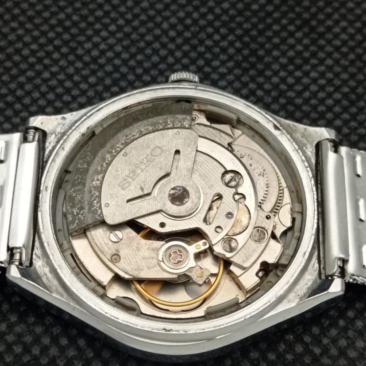 VINTAGE SEIKO 5 AUTOMAT 6309A JAPAN MENS D/D BLUE WATCH 606-a314459-2 SKU606-a314459