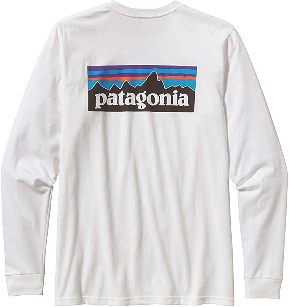 PATAGONIA ЛОНГСЛИВ С ЛОГОТИПОМ RESPONSIBILI TEE 38518 Разные цвета P-6 (БЕЛЫЙ, МУЖСКОЙ(M)) [Элемент] белый