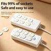 10Pcs Socket Protector Plastic Plugs with Closing Design Safety Outlet Plug Covers For Electrical Power Outlets M4YD