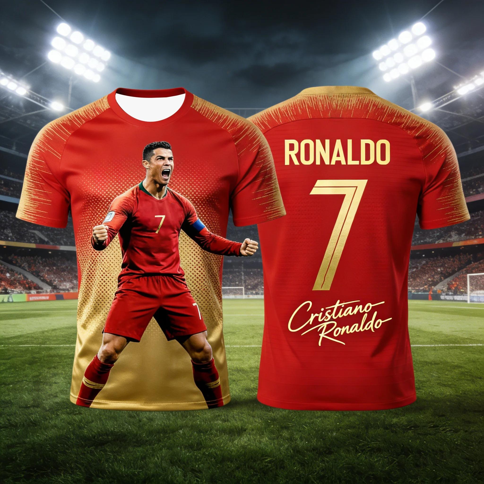 

2026 Ronaldo #7 Fan Edition Football Jersey for Adults and Kids Breathable and Comfortable Soccer Training Shirt for Summer XXL різнокольоровий