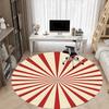 1pc Stripes Office Round Area Rug, Under Office Chairs Bedroom Living Room Home Decor, Room Deco