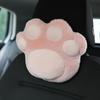 Cute Cat Paw Car Neck and Lumbar Support Headrest Pillow - Plush Backrest Decoration