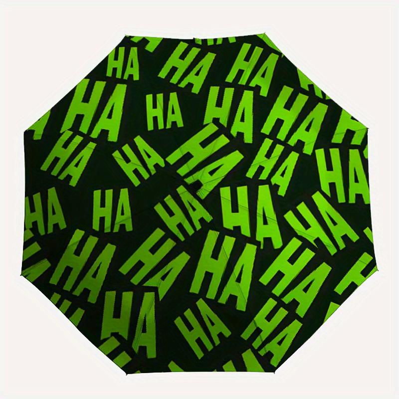 

1pc HAHAAutomatic Folding Umbrella, Portable & Foldable Design with 8 Ribs, Casual Outdoor Accessory yy250804248