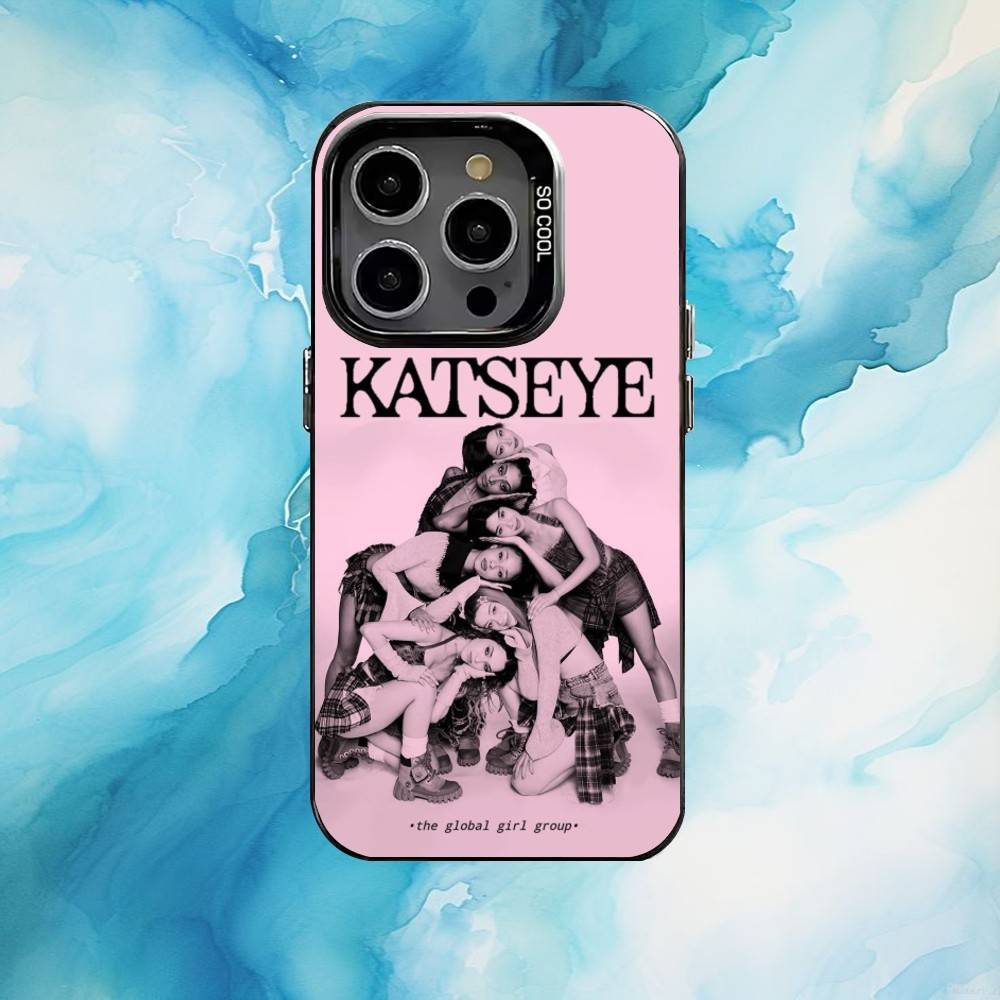 Hot Group Music K-KATSEYE Phone Case For iPhone17,16,15,14,13,12,11 Plus,Pro Max Black Candy Matte Shockproof Cover iPhone12PRO