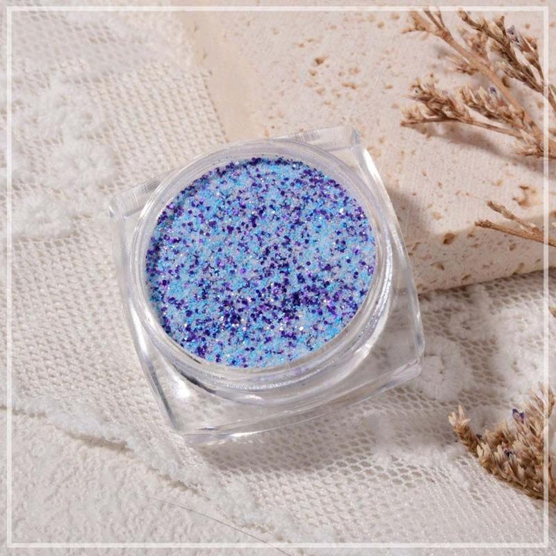 Autumn and Winter Nail Art Knitted Woolen Powder Nail Decoration Retro Color Plaid Glitter Sea Salt Diamond Glitter