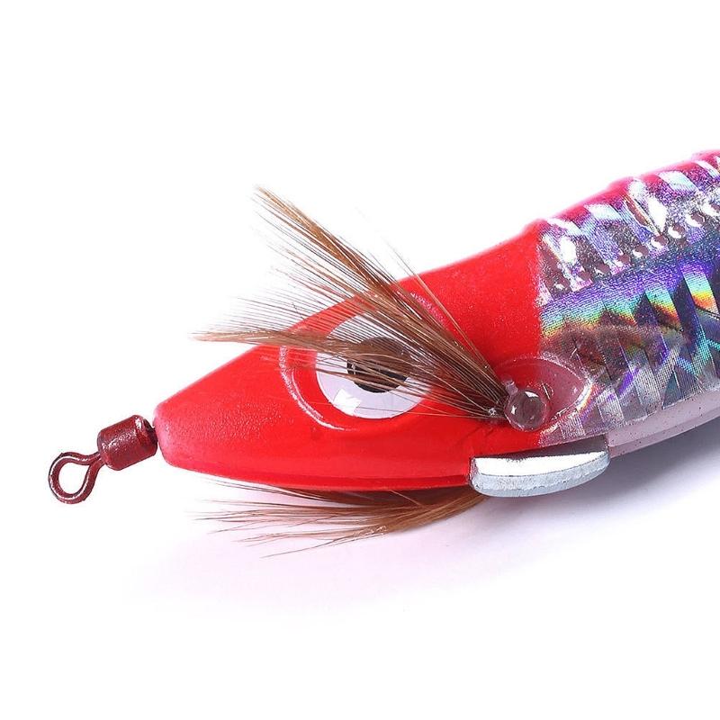 10Pcs Luminous Squid Jigs Lures Fishing Hard Fishing Lures Glow Squid Jig Hooks