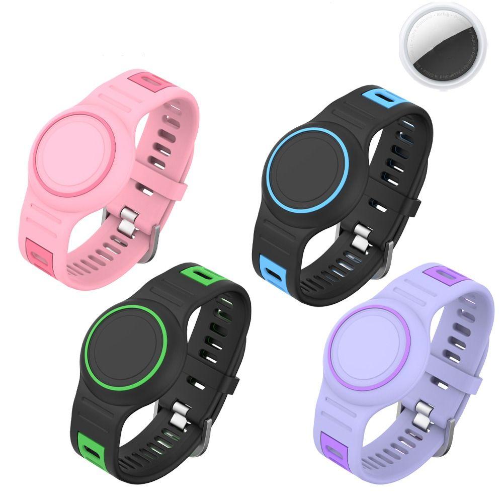 Silicone Watchband Bracelet Waterproof Case Bracelet for AirTag Tracker Accessories