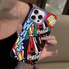 Hot C-Coca Drinks C-Cola For IPhone 17 16 15 14 Plus 13 12 11 Pro Max Matte Colorful Silver Phone Cover