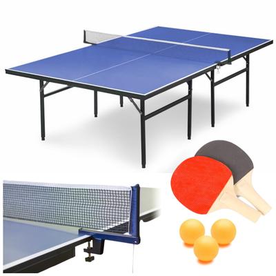Tischtennisplatte Tischtennis Set Netz Schläger Bälle Vatertag