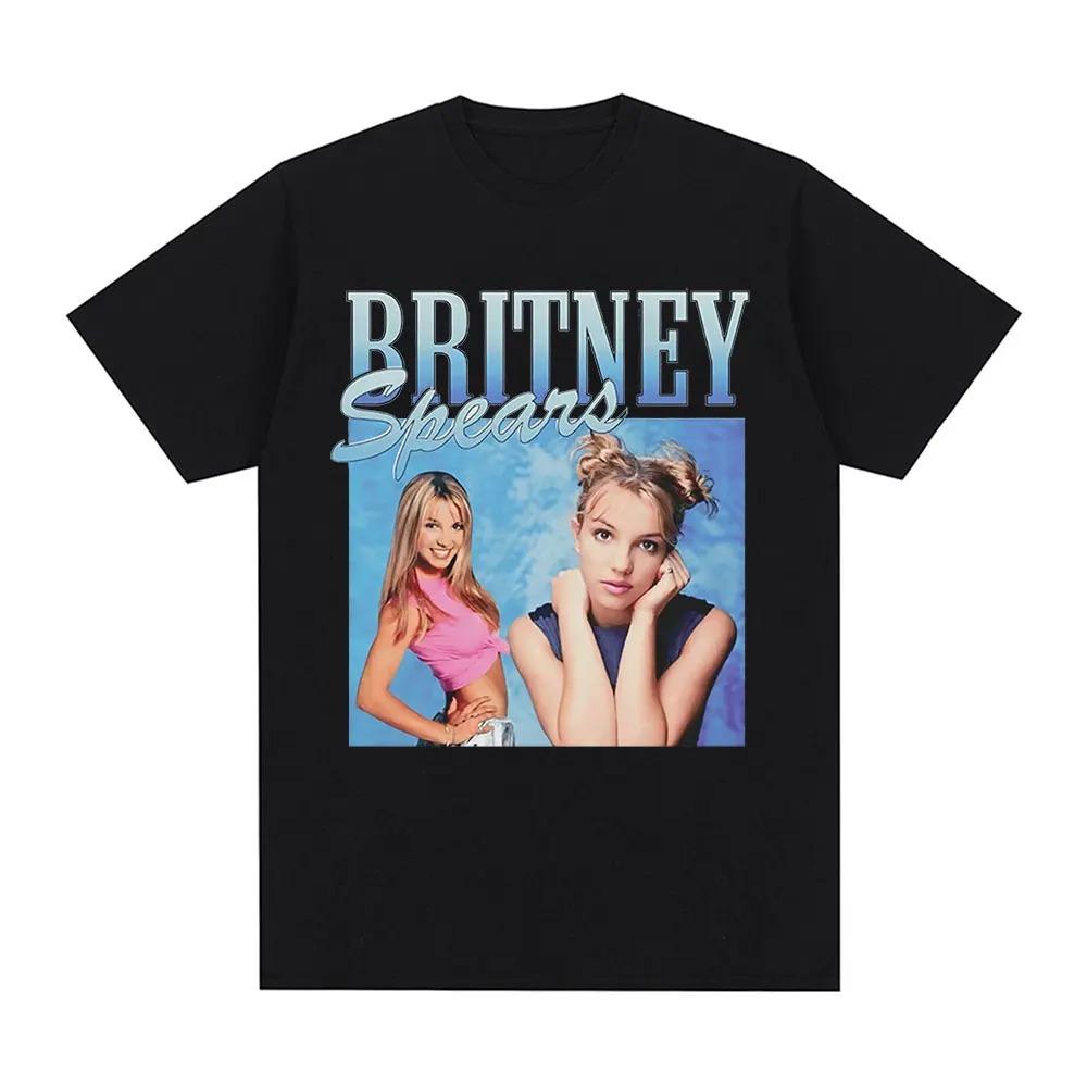2026 Summer Britney Spears Metal Rock Graphic Tshirt Men Women Fashion Hip Hop T Shirts Vintage Short Sleeve Tee Oversized Y2k