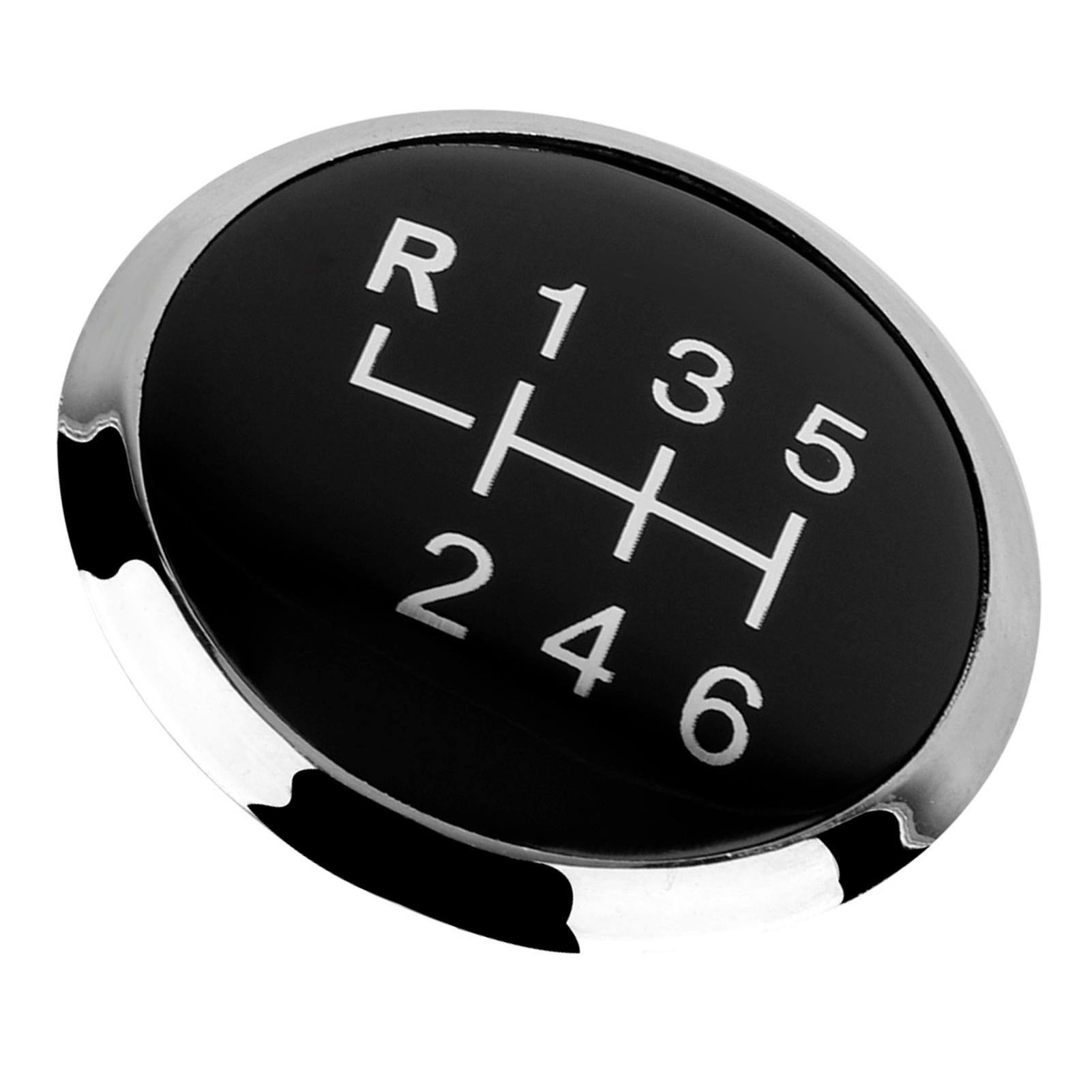 

Car 6 Speed Gear Shift Knob Stick Cover Emblem Badge Cap Trim for T5 T5.1 Gp 2003 2011 чёрный