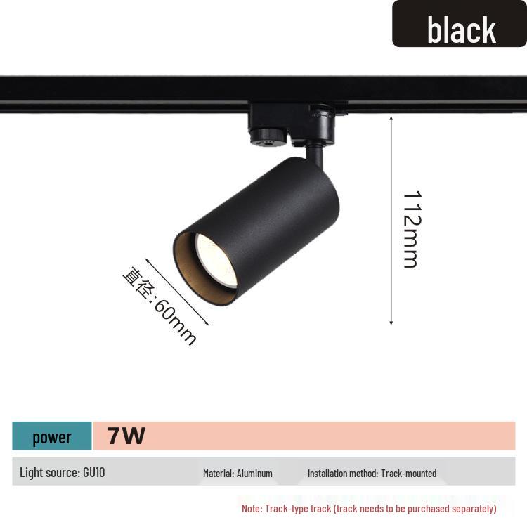 Nordic Rose Gold LED Track Spotlight, 7W Surface Mounted Ceiling and Background Wall Display Light.