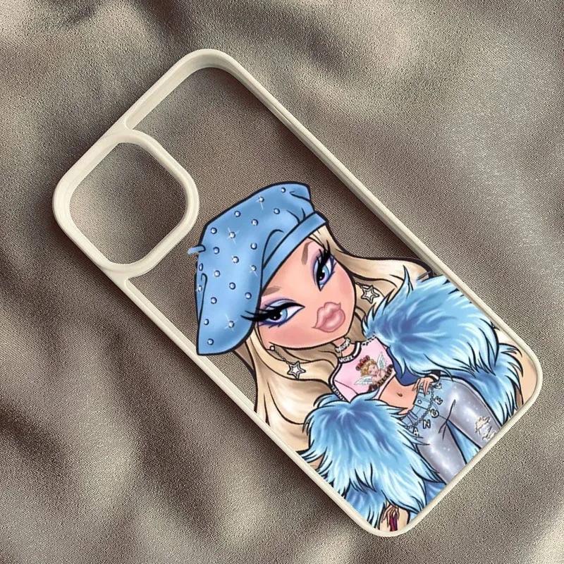 Lovely Doll Bratz Phone Case For IPhone 15 14 Pro MAX 11 13 12  X XR XS 7 8 Plus Fashion Girl Shockproof Hard Cover Clear Bag