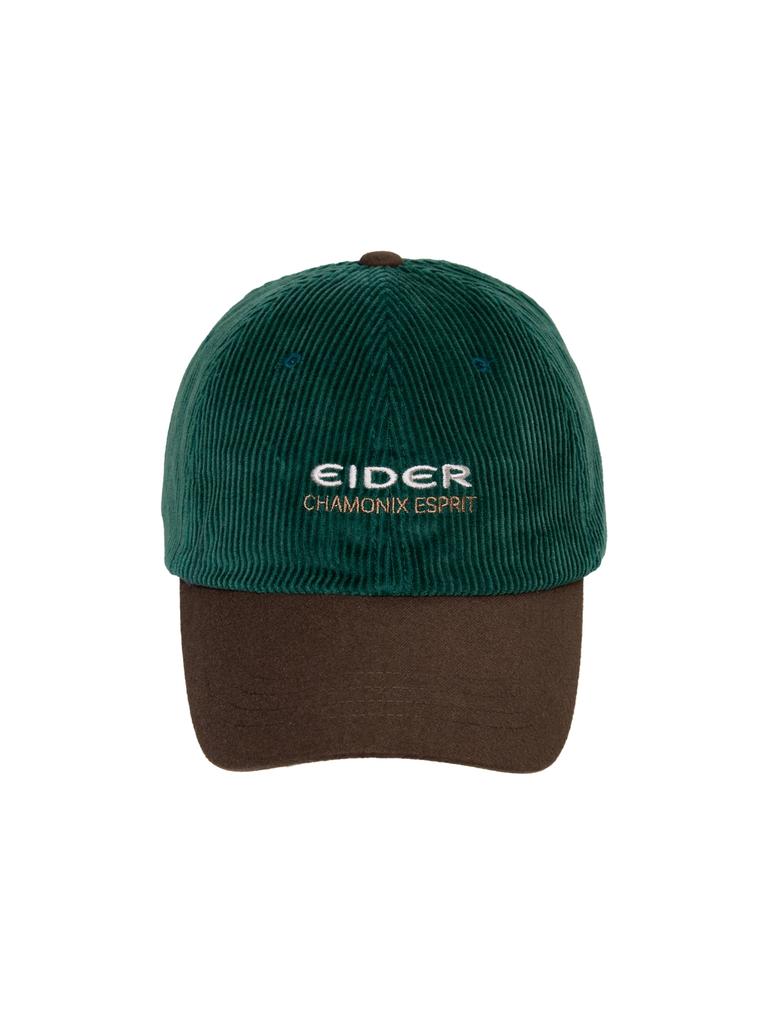 EIDER Essential Corduroy Ball Cap_Dark Green