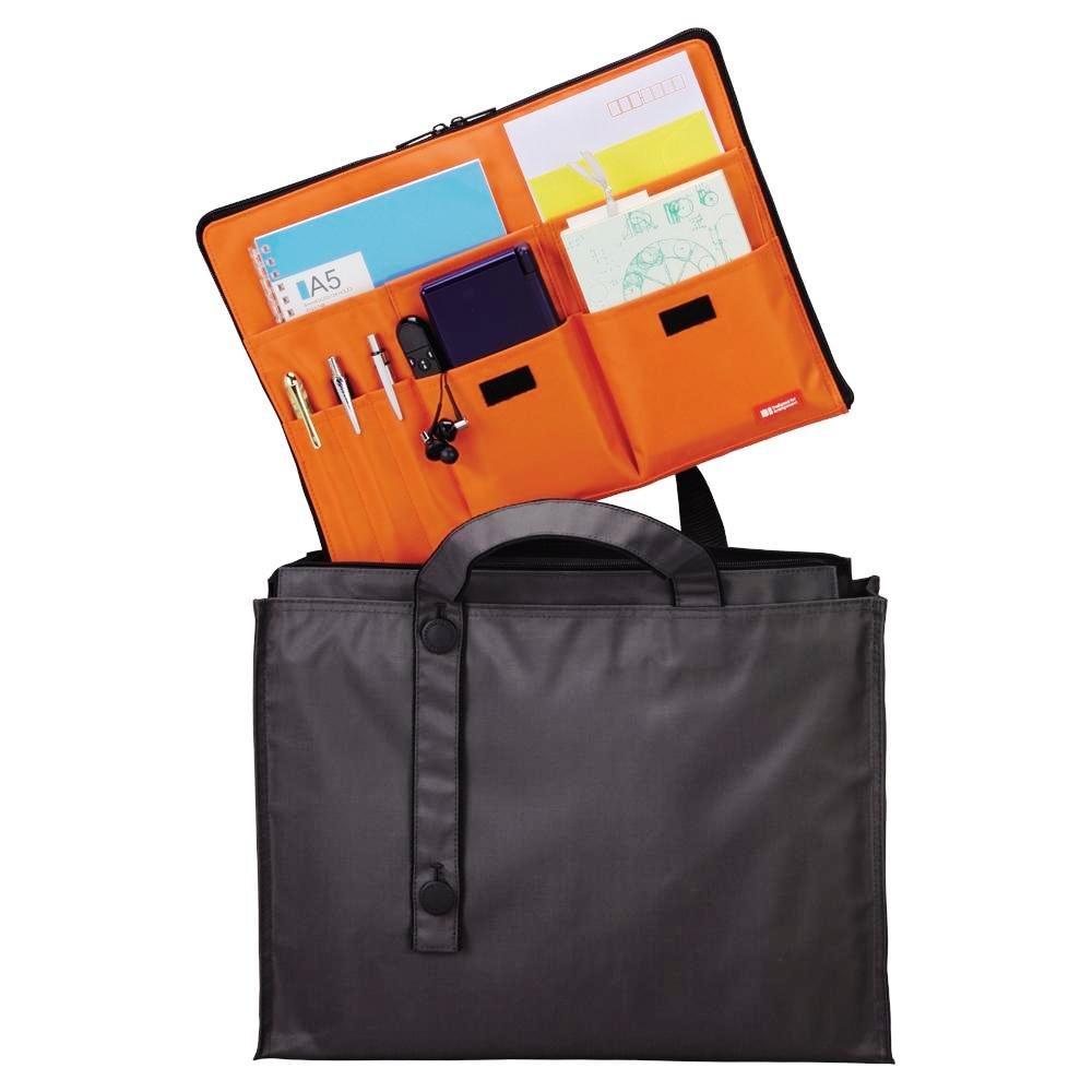 LIHIT LAB Bag-in-Bag A4 Inner Bag Organizer, Black, Model A7554-24