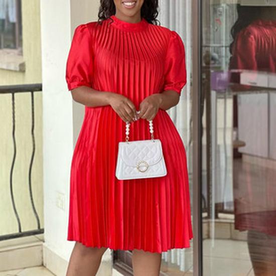 Spring Slim Fit Pencil Skirt: Fashionable Hip-Hugging Dress In African Large Size