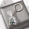 Exquisite Resin Fish Keychain Pendant In Transparent Water Bag for Bags Backpack