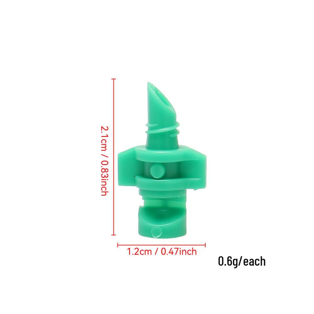 Multicolor Atomizing Micro-Sprinkler Nozzle (Blue 90°, Green 180°, Red 360°) for Lawn & Tree Cooling