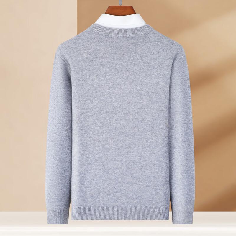 Antonio Men's 100% Wool Crew Neck Sweater