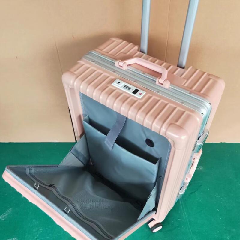 OEING Front Opening Aluminum Frame Suitcase
