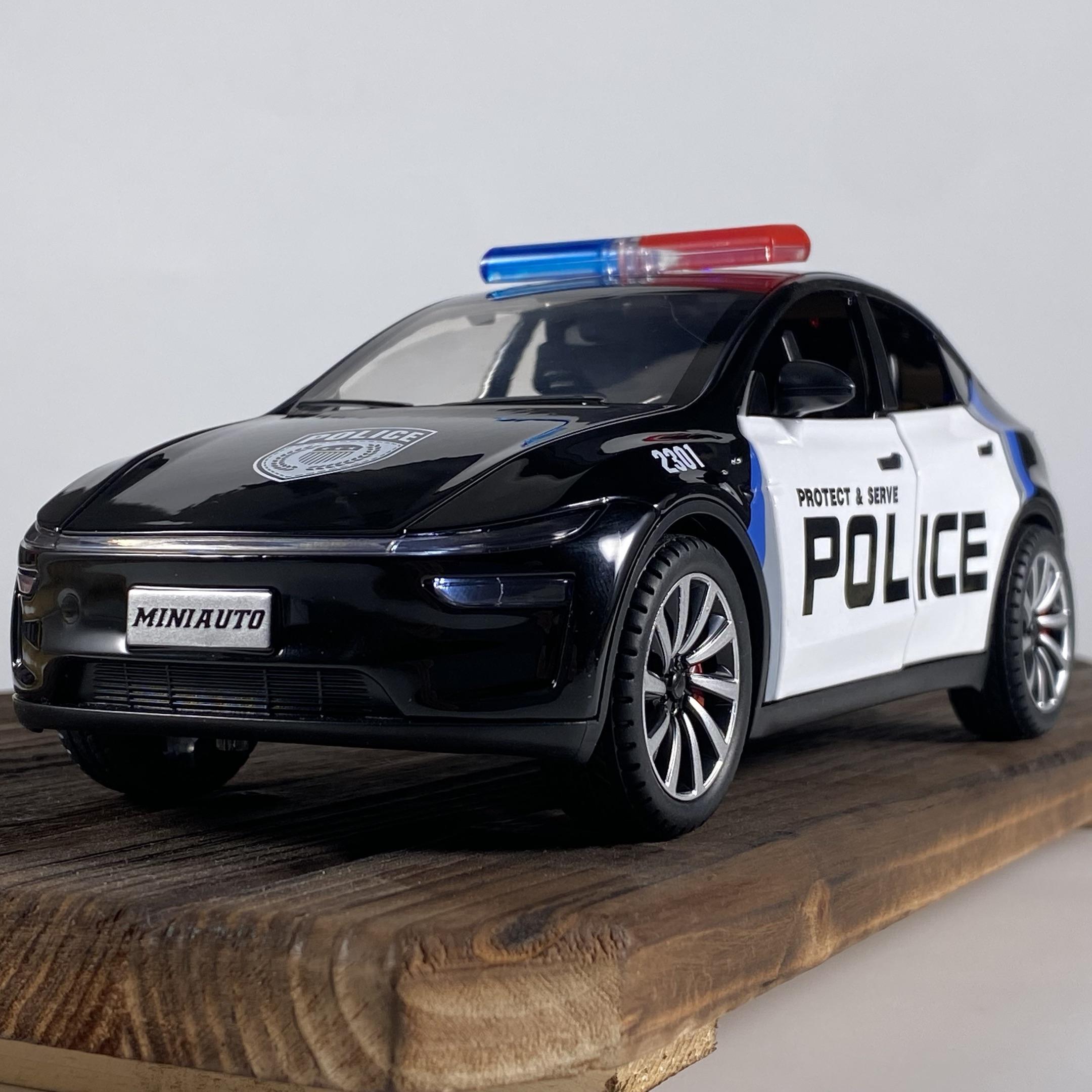Linyi Toy Car 1:24 Model Y Us Police Modified Version Police Suv Alloy Metal Diecast Collectibles Police Vehicle Model Home Decoration Collect