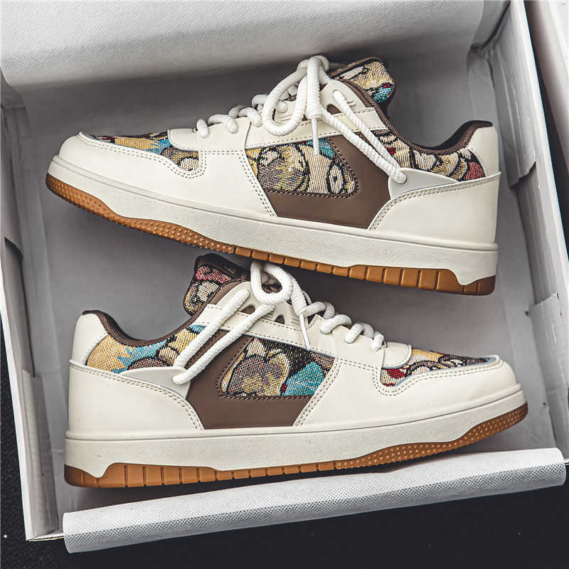 Fashion Flat Sole Spring-autumn The Most Popular Goods Loafers Men's Green Sneakers Men's Original Shoes Sports Super Comfortable