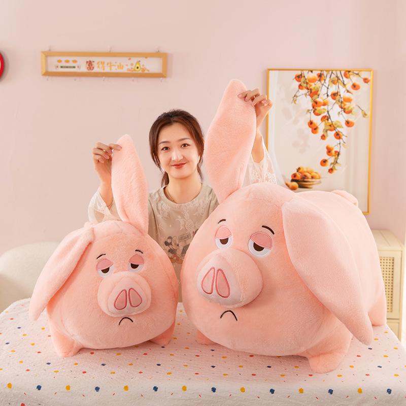 Nezha Taiyi Real Person Mount Flying Pig Doll Long-eared Pig Plush Toy Piglet Throw Pillow Fat Piglet Doll