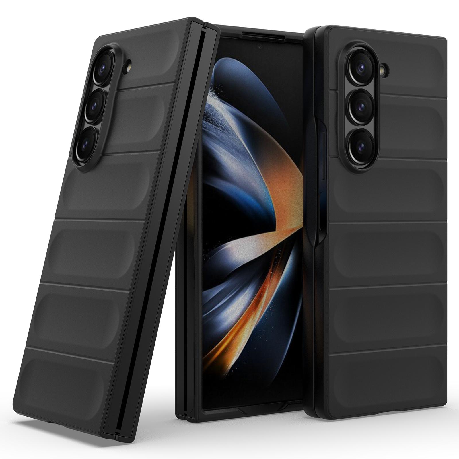 

For Samsung Galaxy Z Fold6 5G Case Rugged Hard PC Folding Phone Cover Black