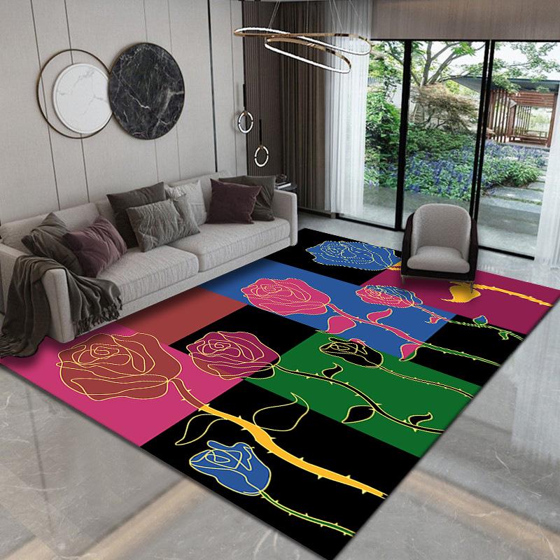 

Современный кристальный бархатный нескользящий ковер для гостиной, звукоизоляционный и водопоглощающий 200*300 cm (Thick Velvet)