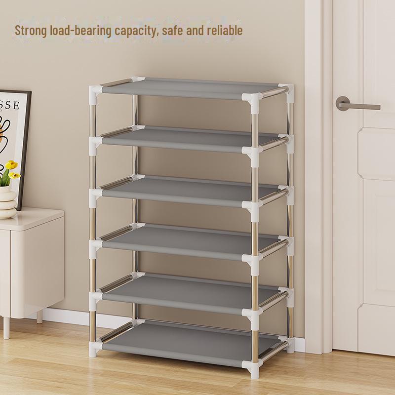 Platzsparendes, mehrschichtiges, staubdichtes Schuhregal für die Aufbewahrung im Innenbereich