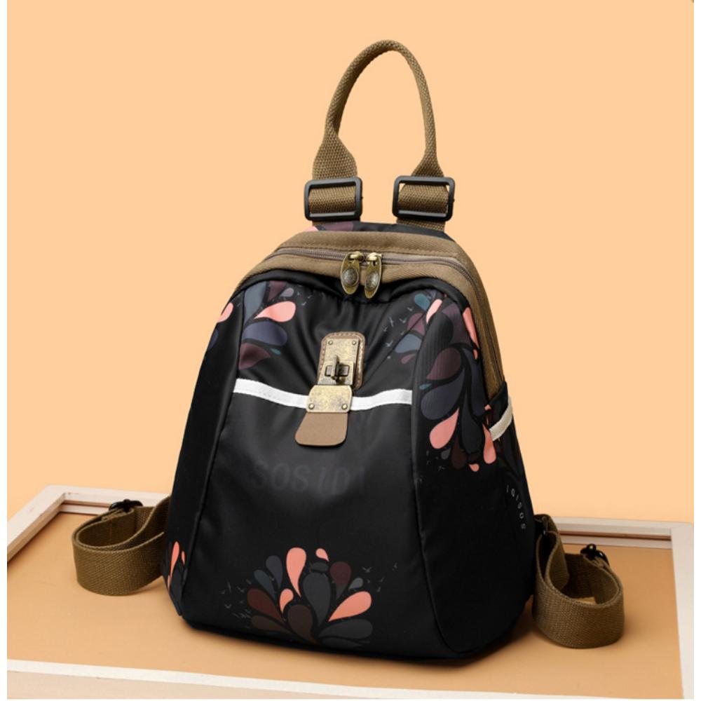 Trend Ethnic Style Printed Backpack New Casual Lightweight Multi-functional Travel Schoolbag