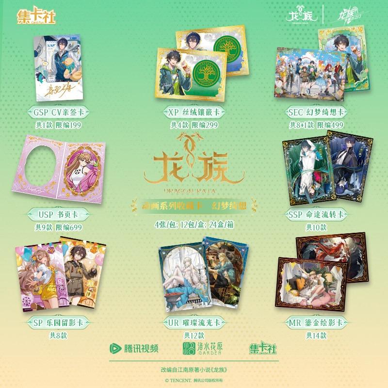Card.Fun New Dragon Series Collectible Cards A Fantasy Dream Collection of Lu Mingfei Collectible Cards Anime Merchandise Gifts