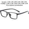53mm New TR90 Rectangular Myopia Glasses No Metal No Screws Full Plastic Anti Blue Light Reading Eyeglasses