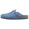 Buckled Suede Leather Slippers 1027649