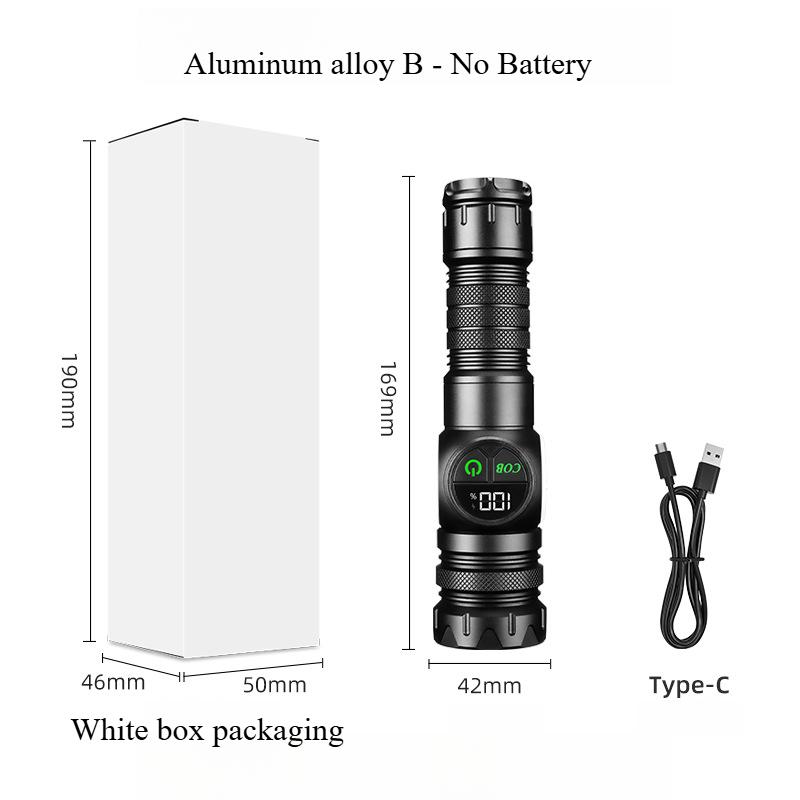 Most Powerful LED Flashlight White Laser Tactical Flash Light USB Rechargeable Zoom Torch Long Range Lamp Camping Lantern