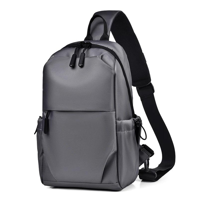 Men's Multifunctional Chest Bag with Adjustable Shoulder Straps, Large Capacity Men's Fashionable Crossbody Bag Multifunctional Shoulder Bag