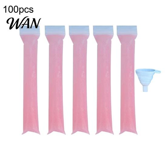 Homemade Popsicle Molds Disposable Bags Dual Zipper Seal Ice Pop Food-Grade Portable Freezer Tubes for Yogurt Bars Fruit Smoothies Candy Snacks Summer
