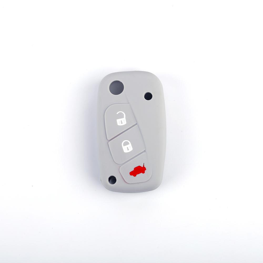 Silicone Key Cover Fob Case For Fiat Panda Idea Stilo Ducato Bravo 500 Doblo Grande Punto Bravo Minibus Linea 3 Button Remote