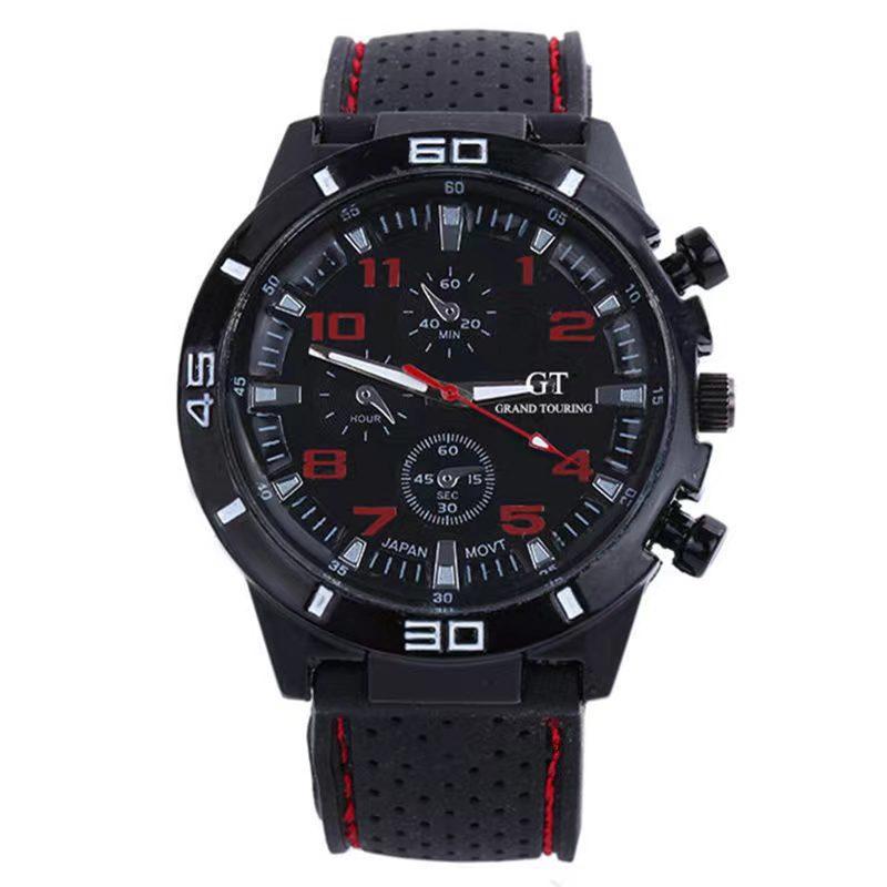New Fake Three Eyes Digital Sports Men's Watch Men's Quartz Watch Silicone Band Belt Classic Fashion Men's Watch