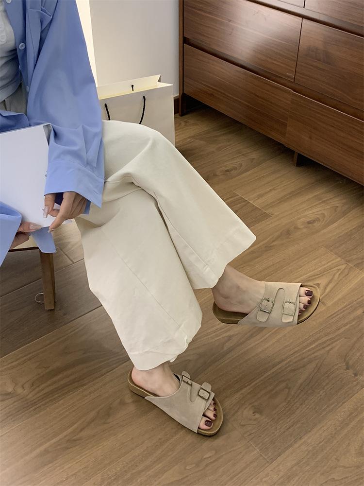 

Женские шлепанцы с мягкой подошвой, на толстой подошве, с закрытым носком и полушлепанцы носят на улице, уродливые и милые шлепанцы в тренде. 40 абрикосовый