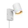 Adjustable Angle Modern Minimalist Bedside Wall Lamp with GU10 Spotlight for Living Room