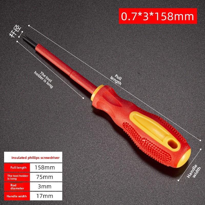 Insulated Electrician Screwdriver Set, High Voltage Flathead and Phillips Tips for Electrical Panel Repair and Maintenance Tools