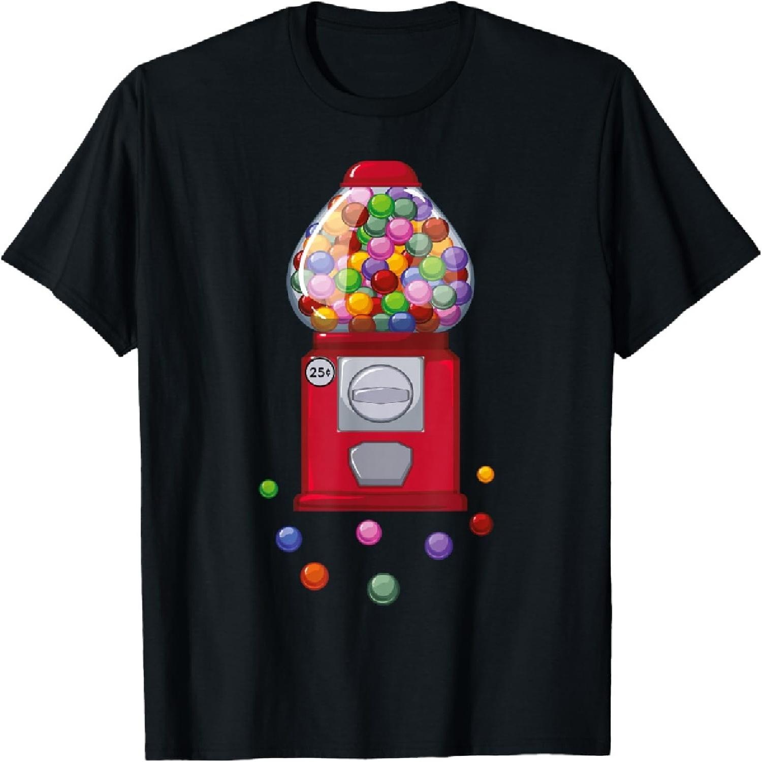 Laugh Out Loud in This Funny Gumball Machine Costume T-Shirt XXXXXL разноцветный
